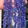 Genuine Tanzanite Micro-Faceted Drop Beads, 4x6–6x8mm, Pack of 9 Loose Bead, Teardrop Gemstone Beads, Tanzanite December Birthstone Bead