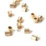 14k Gold Filled Crimp Beads 2x2mm - Jewelry Findings for Necklaces & Bracelets (50 or 100 Pack) - Gold Crimp Beads 2x2mm -