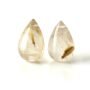 10x16mm Natural Gold Rutilated Quartz Drop, Smooth Polished Gemstone for Earrings, Necklaces, Bracelets, Natural Quartz Drop, Gold Rutilated