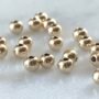 3mm 14k Gold Filled Smooth Round Beads – 1mm Hole – Pack of 50 – Spacer Beads for Jewelry Making - Gold Filled Spacer Beads - Jewelry Beads