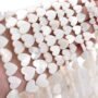 1 Strand 6,8mm Natural Mother of Pearl Shell Hearts for Jewelry Making, Seashell Heart Beads, Shell Beads DIY, Shell Bracelet Supplies