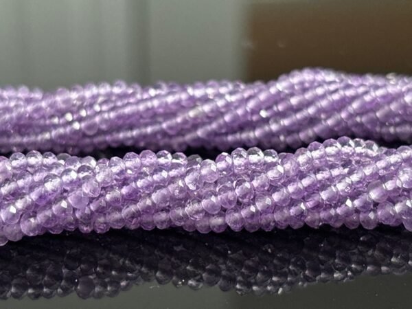 Natural Pink Purple Amethyst Beads – 3mm Faceted Round Gemstones – sold by 1 strand of 12 Inches – High Quality Beads for Jewelry Making - Image 6