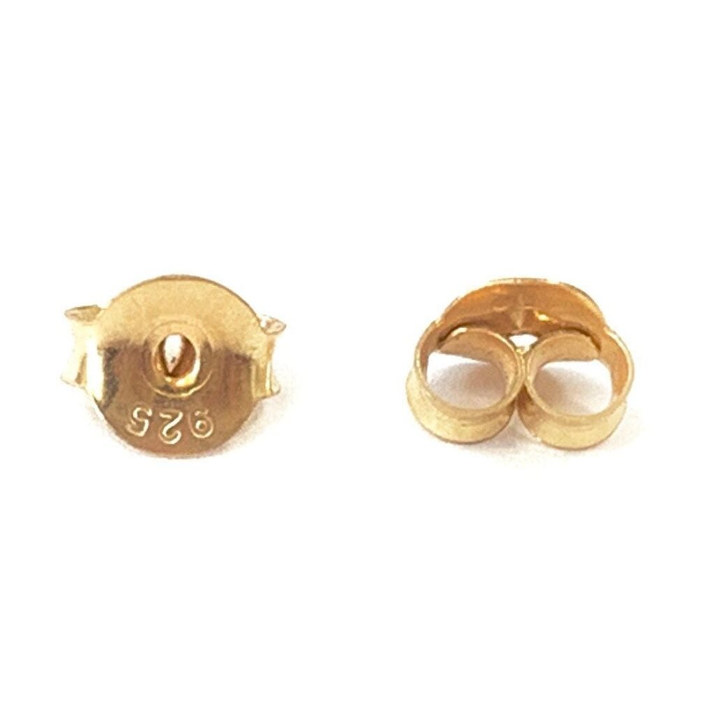 Small Ear Nut – 24K Gold Plated over Sterling Silver Earring Back for Studs