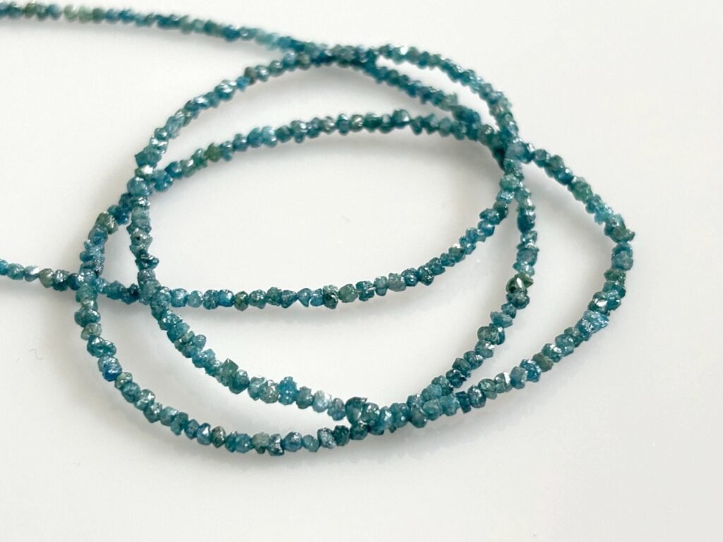 Tiny Genuine Blue Rough Diamond Beads, High Quality 1–2mm Natural Diamonds, Loose Beads Pack of 20, Tiny Raw Diamonds, Rough Blue Diamond
