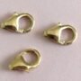 14k Gold Filled Lobster Clasps 9mm, Pack of 10, Jewelry Making Supplies, Secure Spring Clasp, Gold Filled Findings for Necklaces & Bracelets