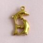 Gold Vermeil Dolphin Charms 19.7x15mm – Sea Life Animal Pendants – Ocean Jewelry Making Supplies – Beach Theme Charms - Animal Charms